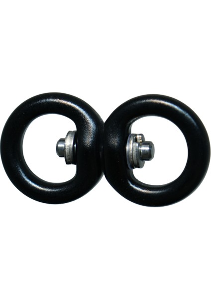 Alüminyum Çift Döner Halka (Swivel Ring) - 5kn Kırılma - 11.9gr Hafif - Emniyet Klipsi