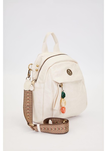 Beyaz Taş Charm Detaylı Omuz Çantası fiyatları