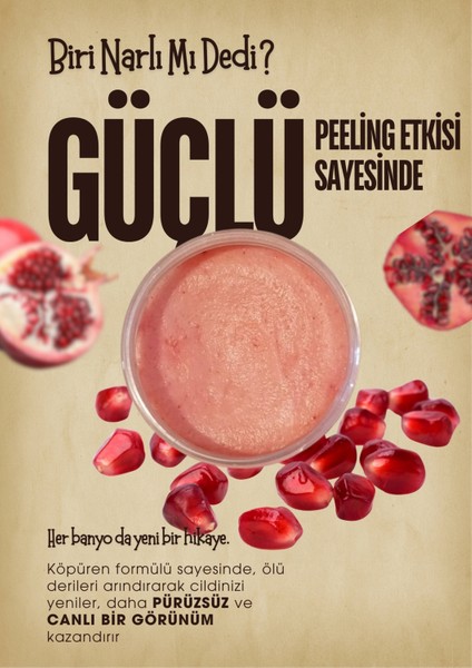 Colorido Narlı Body Scrub Besleyici Arındırıcı Nemlendirici Vücut Peelingi 300 ml modelleri