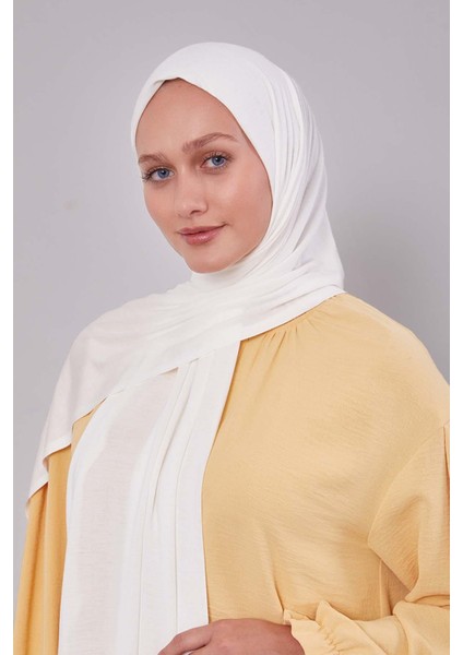 Krem Modal Penye Şal