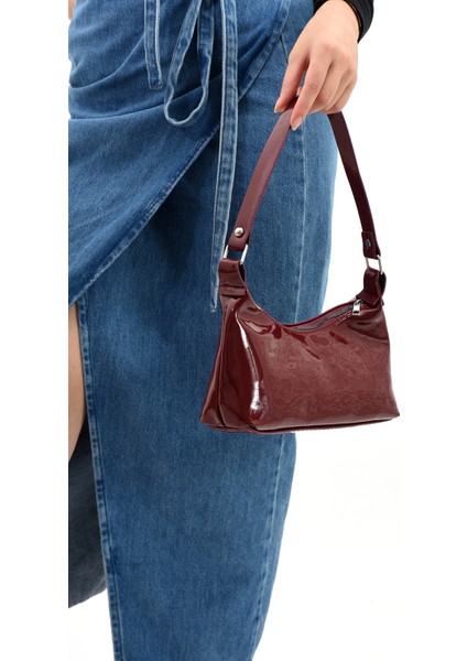 Kadın Rugan Omuz Çantası