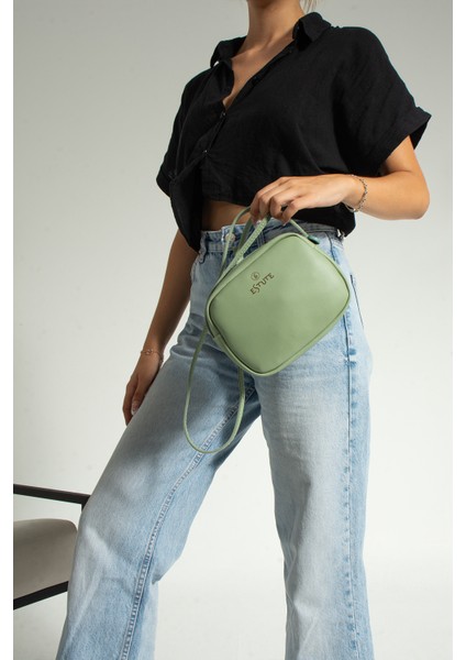 Günlük Çapraz Askılı Çanta 2 Li Paket Krem ve Mint Renk fırsatları