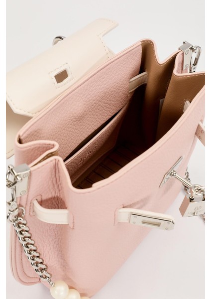 Pembe Inci Askı Detaylı El Çantası modelleri