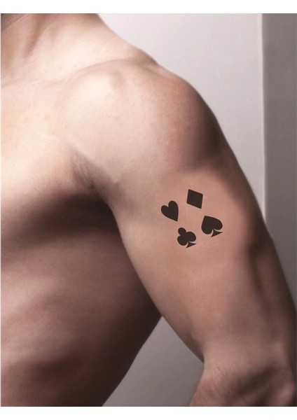 Iskambil Sembolleri Tattoo Geçici Dövme Şablonları Kına Kalıpları fiyatları