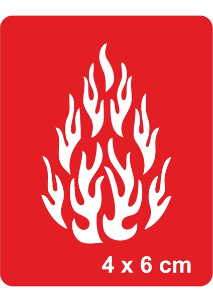 Alevler Tattoo Geçici Dövme Şablonları Kına Kalıpları