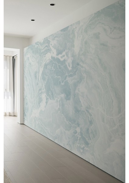 Ice Sky Marble Açık Mavi Serisi Tekstil Tabanlı Duvar Kağıdı fiyatları