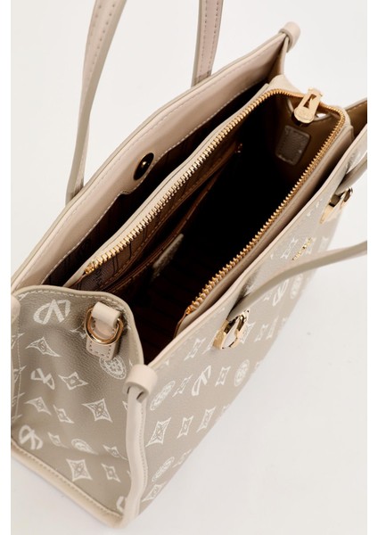 Gri Lvd Baskılı El Çantası modelleri