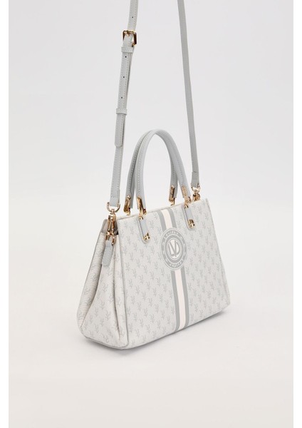 Gri Monogram Desenli El Çantası fiyatları