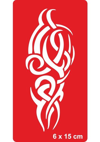Tribal 209 Tattoo Geçici Dövme Şablonları Kına Kalıpları