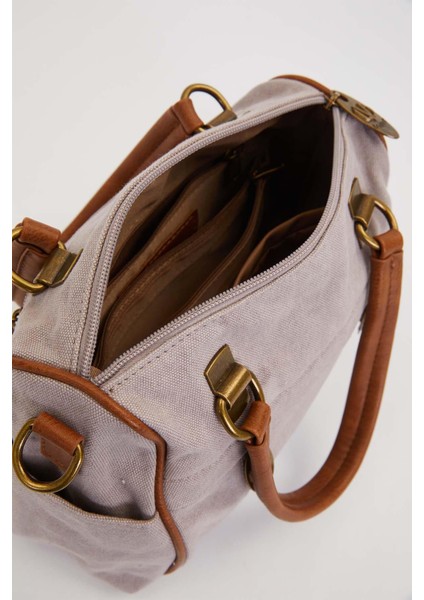 Gri Çok Gözlü El Kanvas El Çanta modelleri