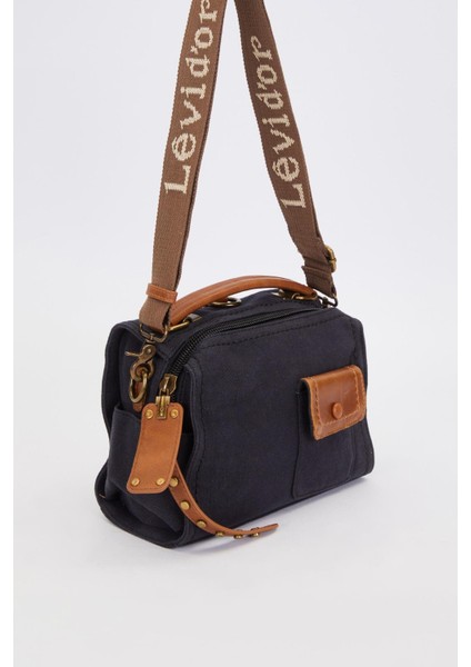 Siyah Çift Askı Kullanımlı El Çantası