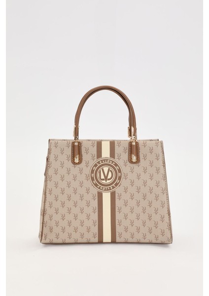 Camel Monogram Desenli El Çantası