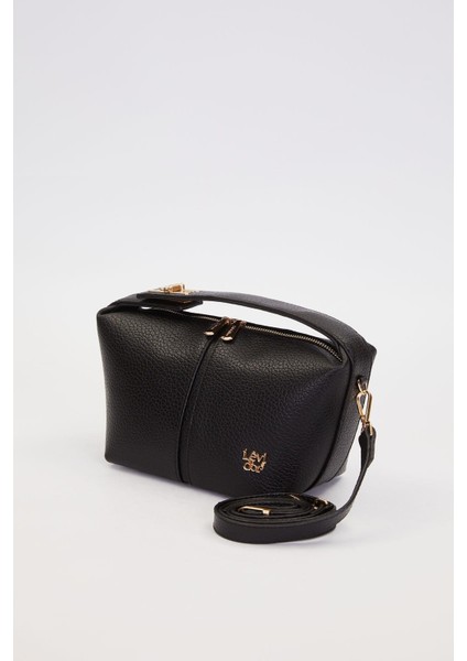 Siyah Dikiş Çizgili El Çantası fiyatları