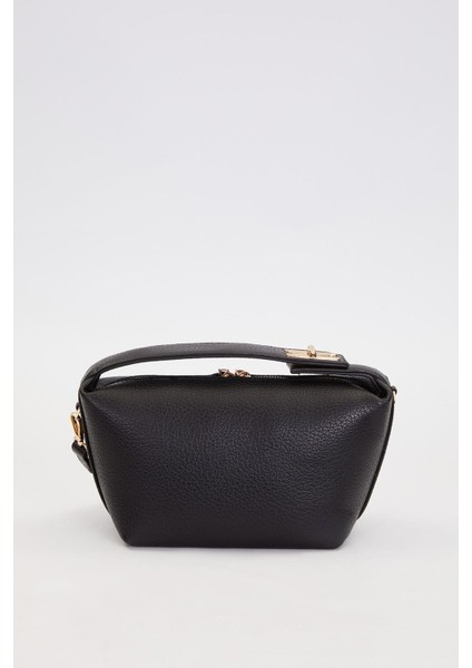 Siyah Dikiş Çizgili El Çantası fırsatları