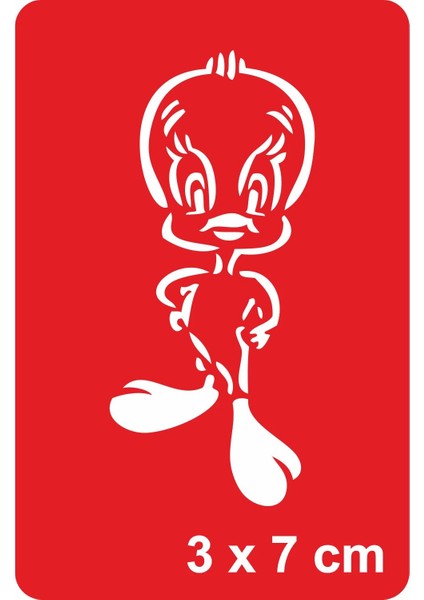 Sevimli Kuş Tattoo Geçici Dövme Şablonları Kına Kalıpları