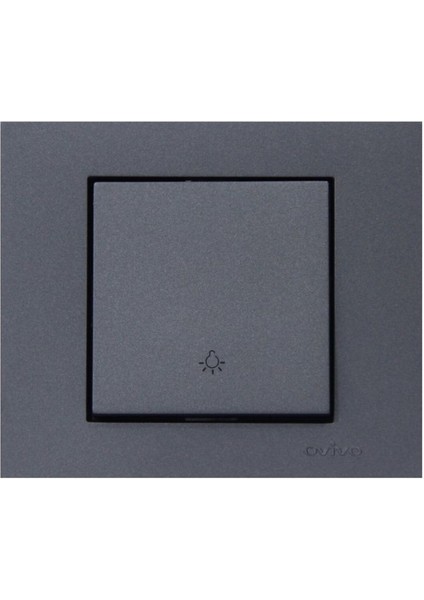 10 Adet Grano Metalik Füme Zil Anahtarı Çerçeve Dahil (Light) fiyatları