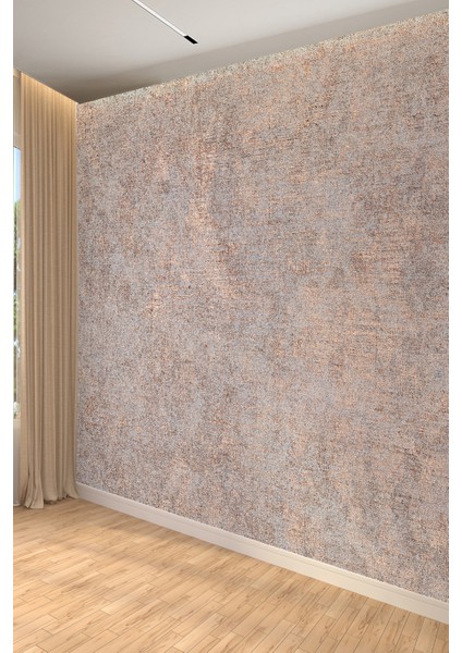 Vintage Kahverengi Gri Tekstil Duvar Kağıdı