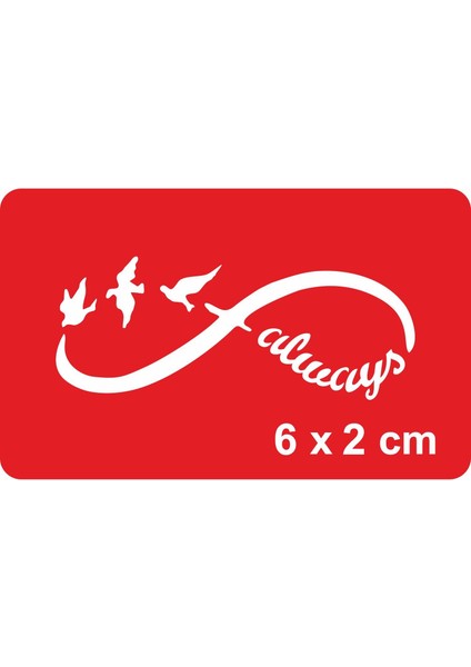 Sonsuz Kuşlar Tattoo Geçici Dövme Şablonları Kına Kalıpları