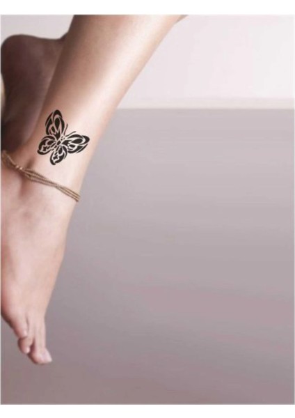Papyon Kelebeksupertrend1 Tattoo Geçici Dövme Şablonları Kına Kalıpları fiyatları