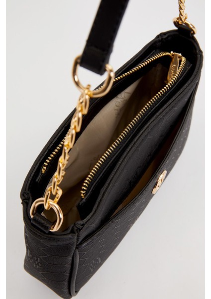 Siyah Zincir Detaylı Trend Omuz Çantası modelleri
