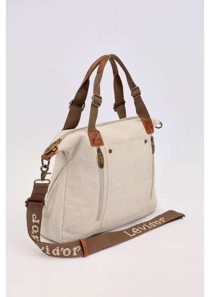 Haki Çift Fermuarlı Kumaş Askılı El Çantası fiyatları