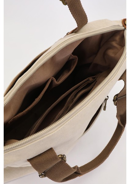 Haki Çift Fermuarlı Kumaş Askılı El Çantası modelleri