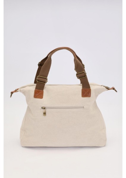 Haki Çift Fermuarlı Kumaş Askılı El Çantası fırsatları