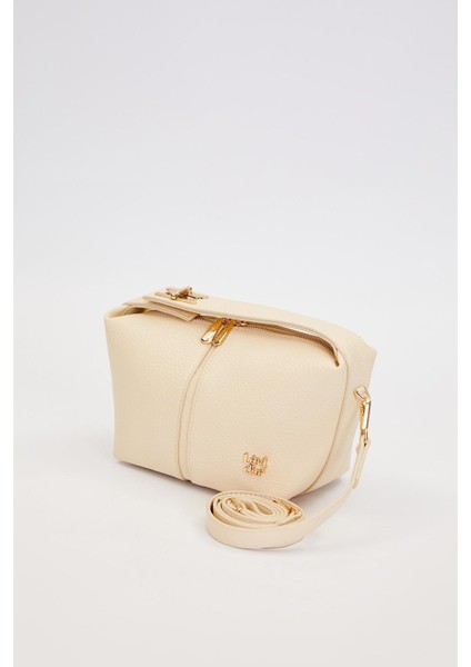 Krem Dikiş Çizgili El Çantası fiyatları