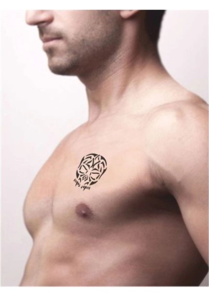 Biyonik Kuru Kafa Tattoo Geçici Dövme Şablonları Kına Kalıpları fiyatları