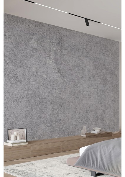 Beton Efektli Gri Doku Tekstil Duvar Kağıdı fiyatları