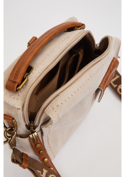 Krem Çift Askı Kullanımlı El Çantası modelleri