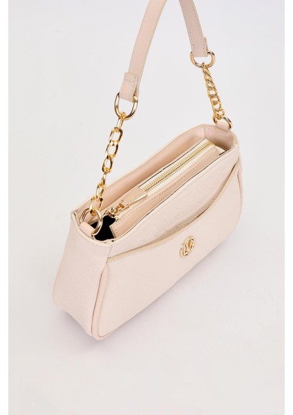 Krem Zincir Detaylı Trend Omuz Çantası fiyatları