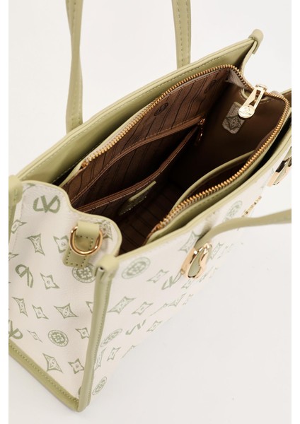 Yeşil Lvd Baskılı El Çantası modelleri