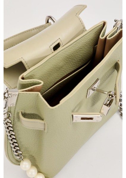 Yeşil Inci Askı Detaylı El Çantası modelleri