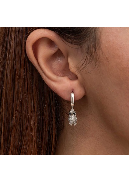 Gümüş Sallantılı Baykuş Kadın Küpe fırsatları