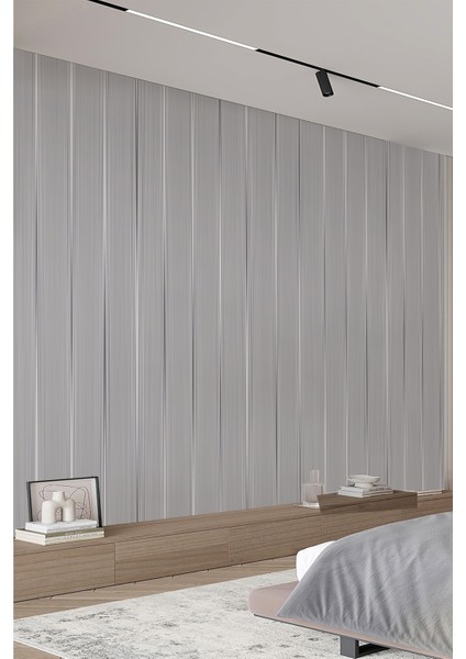 Gri Ince Çizgi Modern Tasarım Tek Parça Duvar Kağıdı fiyatları