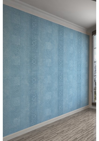 Mavi Vintage Osmanlı Desentek Parça Tekstil Duvar Kağıdı – fiyatları