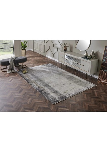 Bomonti Mhl 09 Grey viskon & Akrilik Modern Salon Halısı