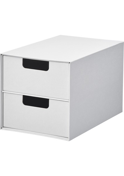 Çekmeceli Kutu, Beyaz, 16X25 Cm, 2 Çekmeceli