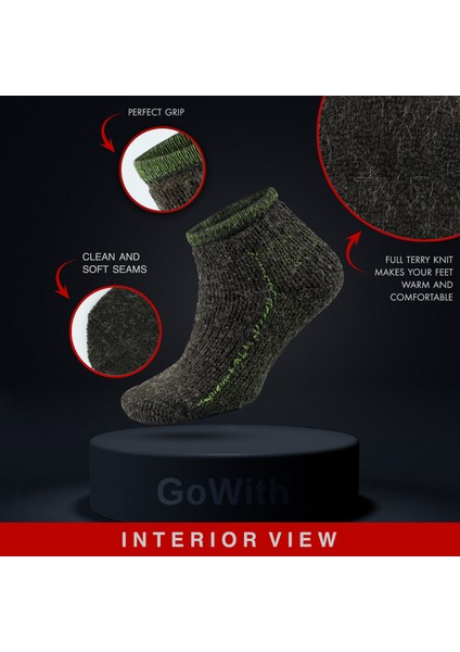 Alpaka Yünlü Tam Havlulu Kalın Termal Bilek Boy Çorap 6007 modelleri