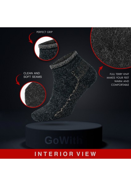 Alpaka Yünlü Tam Havlulu Kalın Termal Bilek Boy Çorap 6007 modelleri