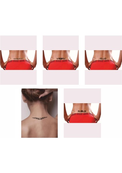 Bel Modelleri 5'li Set Geçici Dövme Kına Şablonu fiyatları