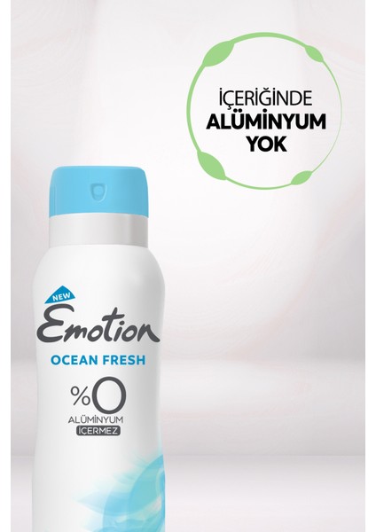Ocean Fresh Kadın Vegan Deodorant 6X200 ml Hızlı Kurur, Leke Bırakmaz indirimleri