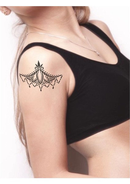 Dantel Motifi 257 Tattoo Geçici Dövme Şablonları Kına Kalıpları fiyatları