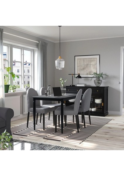 Danderyd Mutfak Masası Siyah 130 x 80 Cm 4 Kişilik modelleri