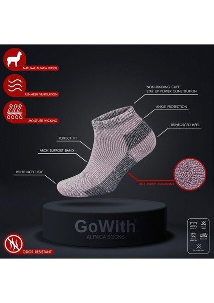 Alpaka Yünlü Tam Havlulu Kalın Termal Bilek Boy Çorap 6007 fırsatları