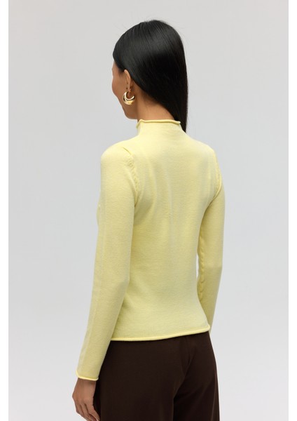 Serina Balıkçı Yaka Sarı Ince Triko fırsatları