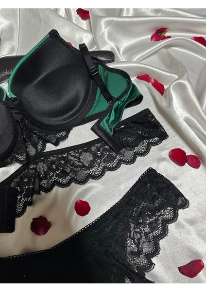 Kadın Şık Dantel Saten Detaylı Iç Giyim Takımı – 2 Parça indirimleri