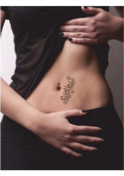 Benek Dallar ve Çiçekler Tattoo Geçici Dövme Şablonları Kına Kalıpları fiyatları