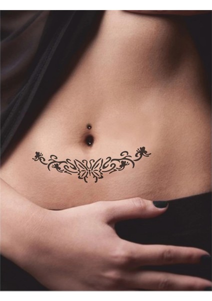 Kelebeklerin Dünyası Tattoo Geçici Dövme Şablonları Kına Kalıpları fiyatları